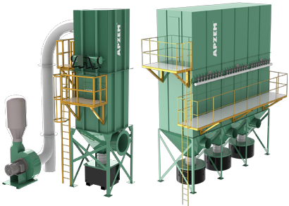 Buy Pulse Jet Bag Filter And Baghouse Dust Collector From Apzem