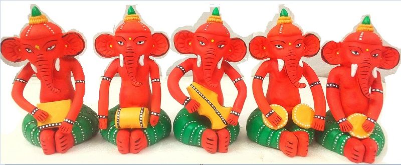 Handmade Musician Ganesha Home Decor, for Decoration Use, Size : 120x120cm, 130x130cm, 140x140cm