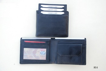 Plain mens leather wallet, Color : Black, Brown, Dark Brown, Grey