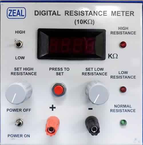 Digital Resistance Meter, Power : 230V AC, 50Hz, ± 10%