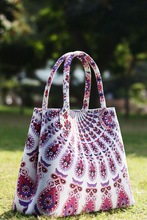 Jaipurexports cotton tote bag, Size : 14 x 18 x 7 inches (approx)