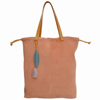Suede Leather Tote Bag