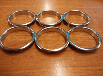 Metal Finger Ring Eyelets, Size : 25mm X 23.5mm X 5.2mm