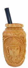 Round Wooden Pen Stand, for Clock, Feature : Carving
