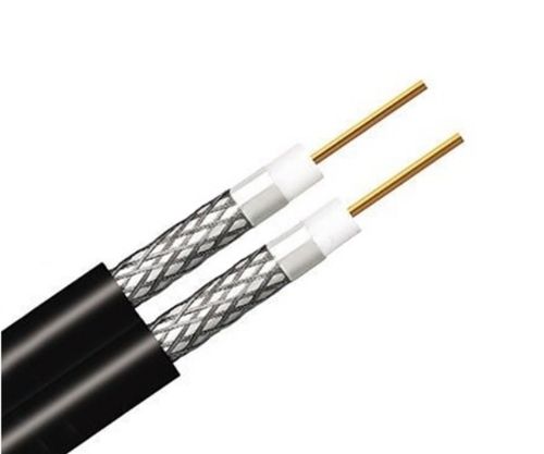 PVC RG Series Cable, for Cctv, Catv/matv/dbs, Rf Signal Transmission, Lan Data Transmission, Color : Black