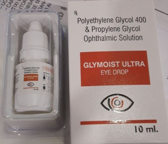 Plastic Glymoist Ultra Eye Drop, Form : Liquid