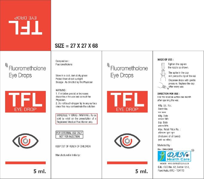 Plastic TFL Eye Drop, Shelf Life : 2 Years