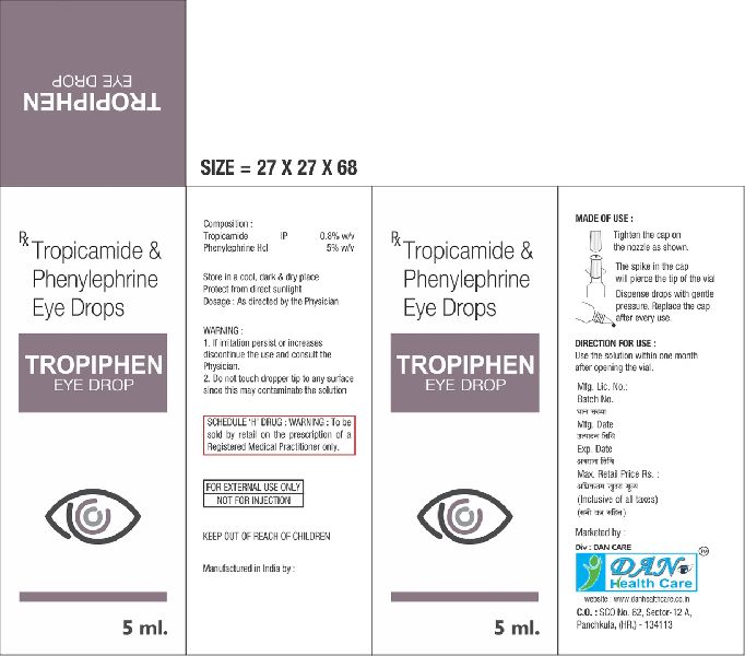 Plastic Tropiphen Eye Drop, Shelf Life : 2 Years
