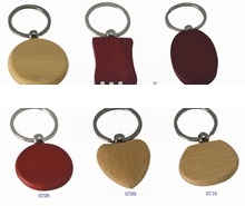 Wood novelty keychain