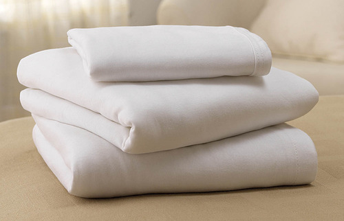 Cotton Hospital Plain Bed Sheets, Technics : Woven