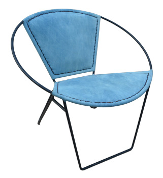Fabric Iron Hoop Chair