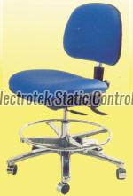 Antistatic PU Leather Esd Chair, Color : Blue Black