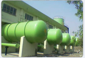 Pressure Sand Filters, for Industrial, Color : Green