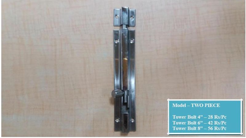 Two Piece Tower Bolt
