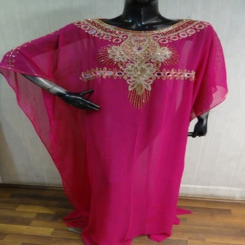 Polyester women kaftan, Color : Customers' Requirements