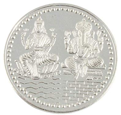 92.5 Sterling Laxmi Ganesh Silver Coin