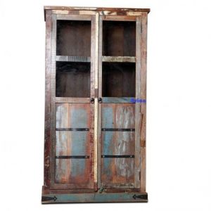 Old Wood Almira Glass Door Recycled