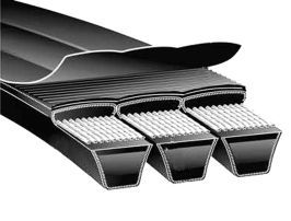 Rubber Banded Wrapped V Belts, for Industrial, Length : 100-500mm