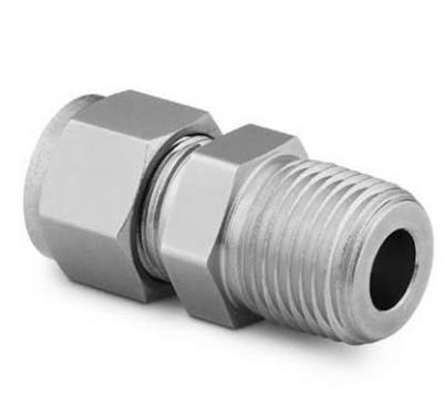SS 304L SS 316L Male Connector, for Instrumentation, hydraulic pneumatic