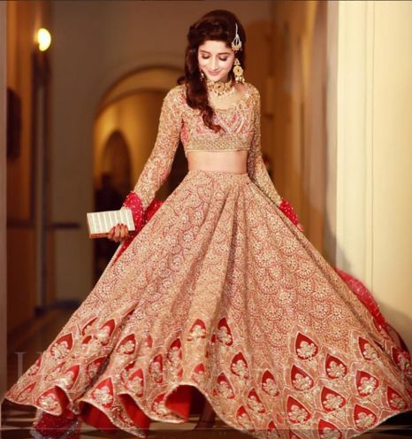 Brocade hotsell wedding lehenga