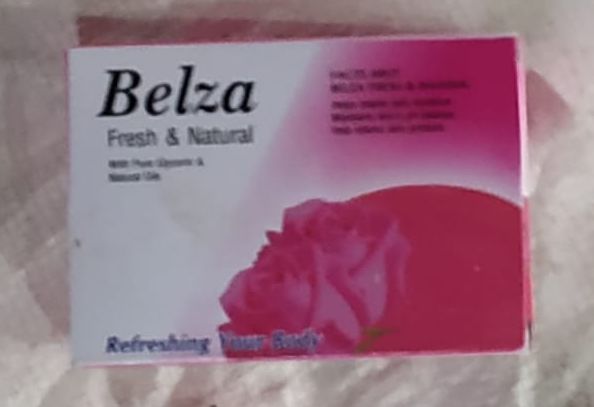 Rectangular Belza Pink Rose Soap, for Bathing, Packaging Size : 100gm