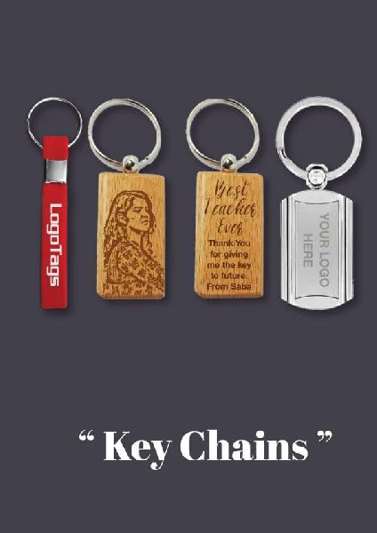 Wooden Printed Keychain, Color : Multicolor