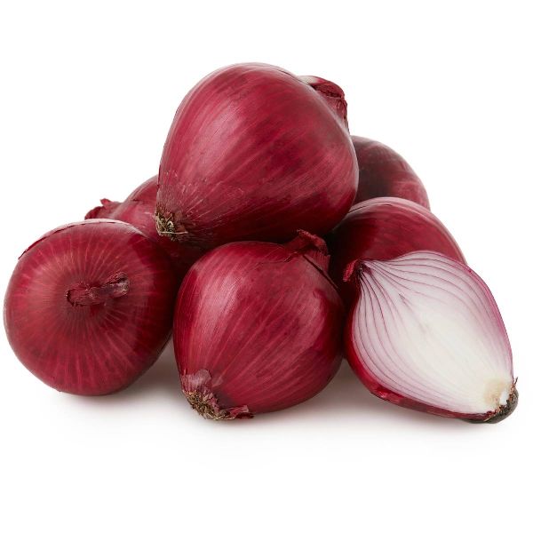 Organic red onion, for Cooking, Packaging Size : 1-10 kg