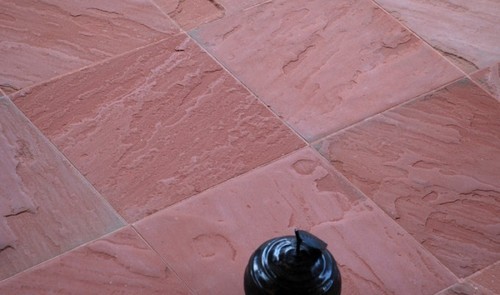 Square Red Mandana Kota Stone, for Flooring
