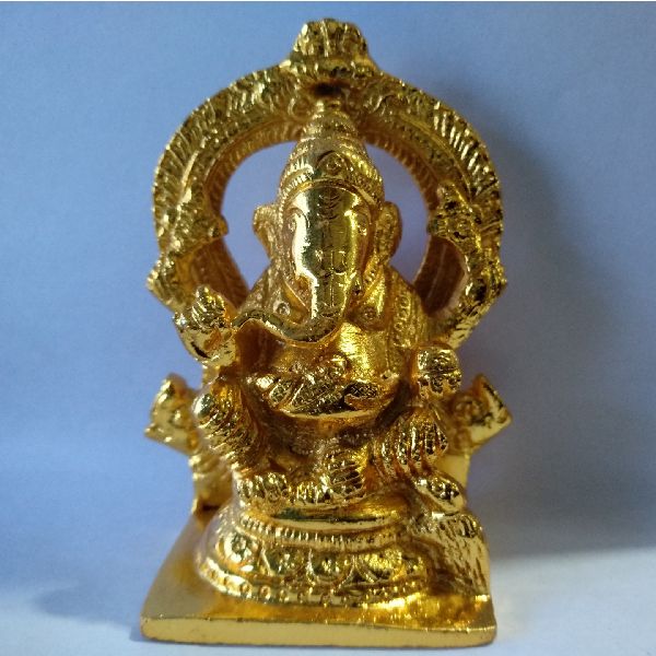 Brass Ganesha Idol Statue
