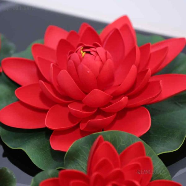 Artificial Red Lotus Flowers