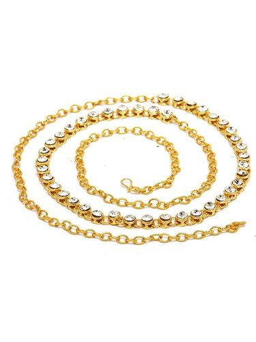 Polished Metal Gold Plated Waist Chain, Gender : Female
