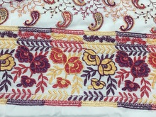 100% Cotton Schiffli Embroidered Fabric, for Bag, Bedding, Cover, Curtain, Dress, Garment, Home Textile