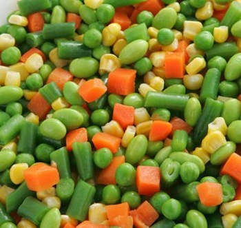 Common frozen mix vegetable