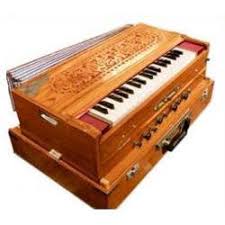 Wooden portable harmonium