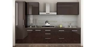 Particleboard Non Polished Plywood Black Straight Kitchen, for Home, Hotel, Motel, Restaurent, Pattern : Morden