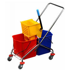 Plastic Wringer Bucket Trolley, Loading Capacity : 100-150kg, 150-200kg