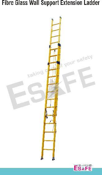 Polished Fibre Wall Supported Extension Ladder, for Construction, Home, Industrial, Feature : Durable