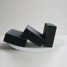 Oval Charcoal Soap Base, for Freshness, Skin Care, Form : Solid
