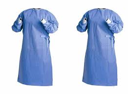 Full Sleeve Cotton Disposable Gowns, for Clinical, Hospital, Size : M, XL, XXL