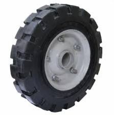 Rubber Wheel, Color : Black, Grey