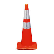 PVC Safety Traffic Cones, Color : Orange