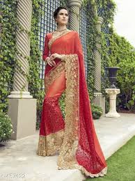 Embroidery designer saree, Occasion : Party Wear, Casual, Wedding Wear
