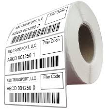 Paper Barcode Stickers, Shape : Rectangular