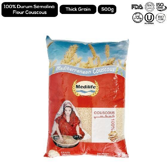 Couscous Whole Wheat .500gram Bag .100% Tunisian Origian