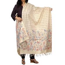 Embroidered Khadi Dupatta, Feature : Anti-Wrinkle, Easily Washable, Impeccable Finish, Comfortable