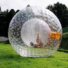 Circle Rubber Zorbing Ball, Color : White, OffWhite, pink