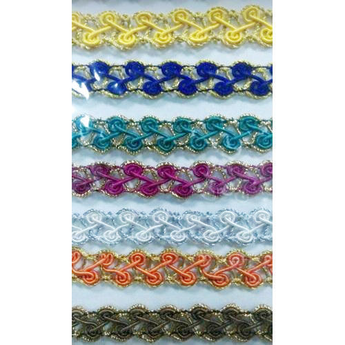 Designer Crochet Zari Lace, for Garments, Feature : Easily Washable, Good Quality