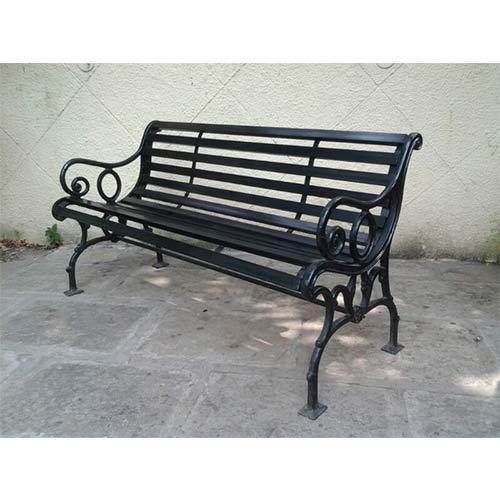 Rectangular iron bench, for Garden, Park, School, Hospital, Feature : Rust Proof, High strength