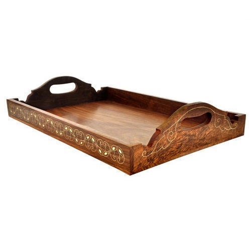 Non Polished Wooden Tray,wooden tray, for Kitchen, Hotel, Restaurant, Office, Shop, Feature : Fine Finished