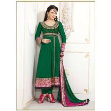 Chanderi Ladies Designer Suits, Feature : Anti-Wrinkle, Comfortable, Dry Cleaning, Easily Washable